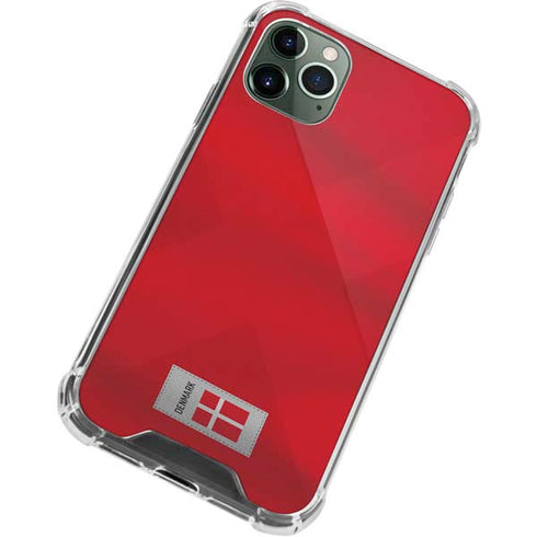 Denmark Soccer Flag iPhone 12 Pro Max Clear Case